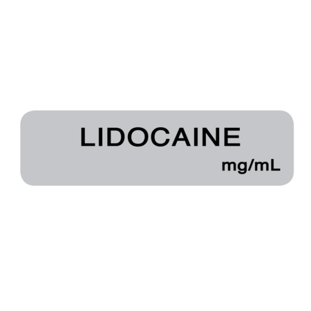 NEVS Lidocaine Strength_mg/ml 1/2" x 1-1/2" Gray w/Black SANTW-0085